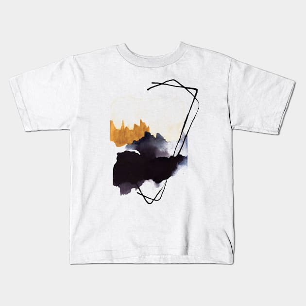 Splash color Kids T-Shirt by cwtu26